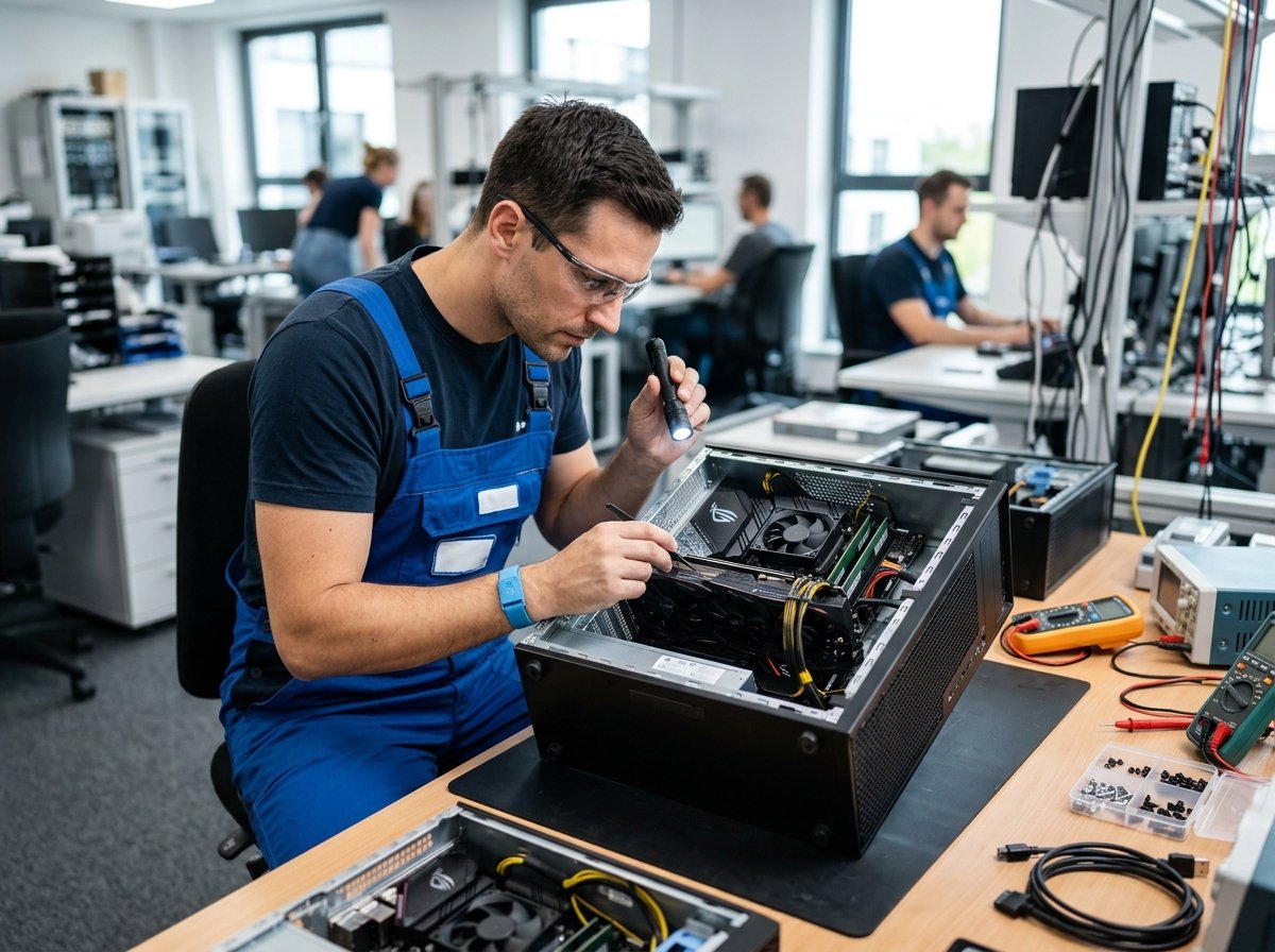 Commercial desktop PC workstation troubleshooting and hardware upgrade - PrintCore IT Solutions