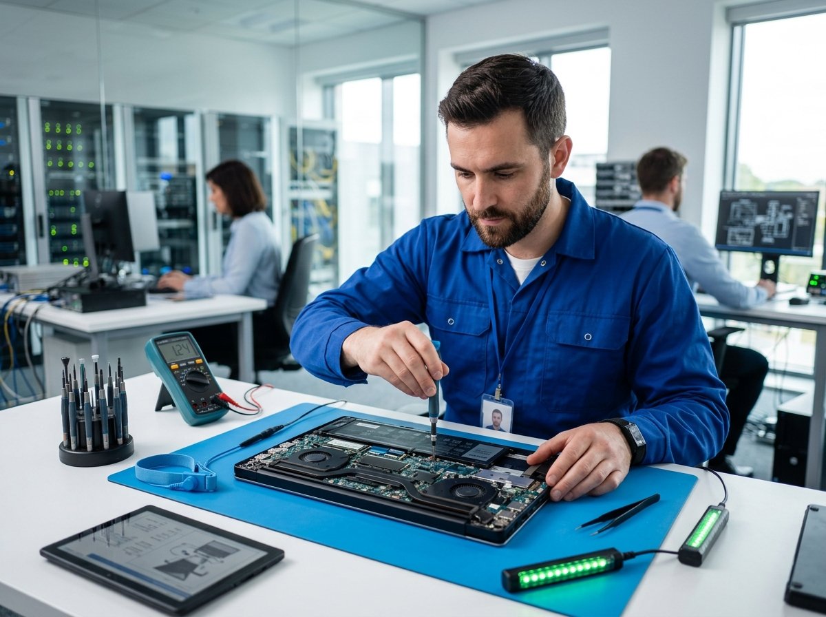 Chip-level laptop motherboard diagnostics and repair - PrintCore IT Solutions